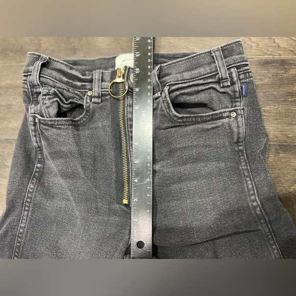 MCGUIRE Blank Denim Frayed Hem Zip Up Pants, Size 25 - Picture 7 of 10